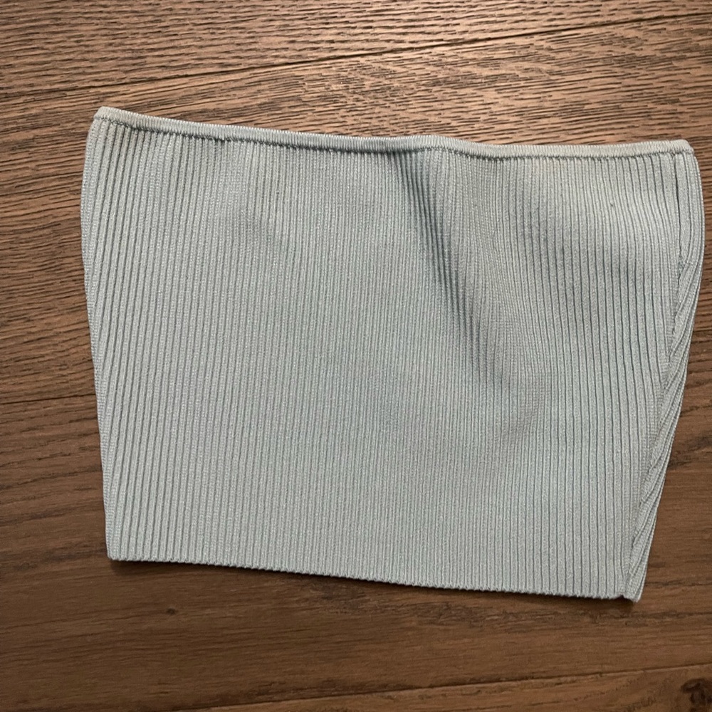Babaton sculpt knit crop bandeau tube top